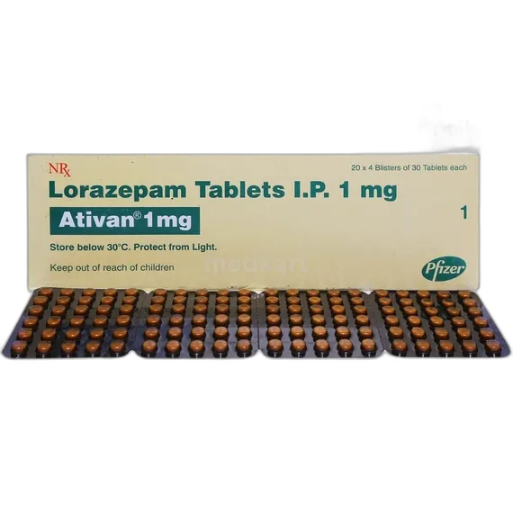 ativan 1mg tablet 30's